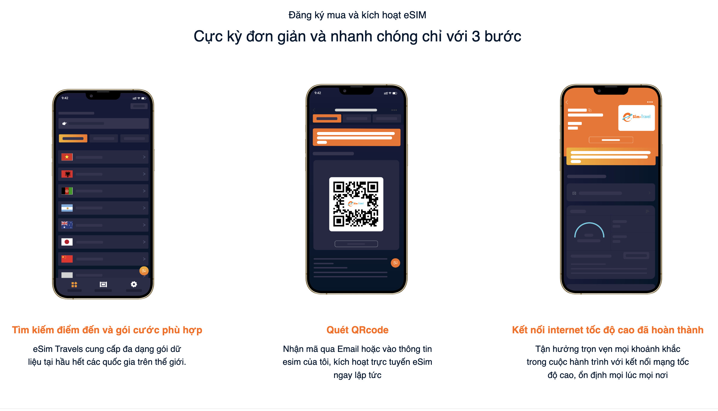 Kích hoạt eSIM nhanh chóng với QR code