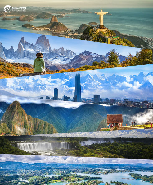 Brazil - Argentina - Chile - Peru - Paraguay - Uruguay - Ecuador - Colombia