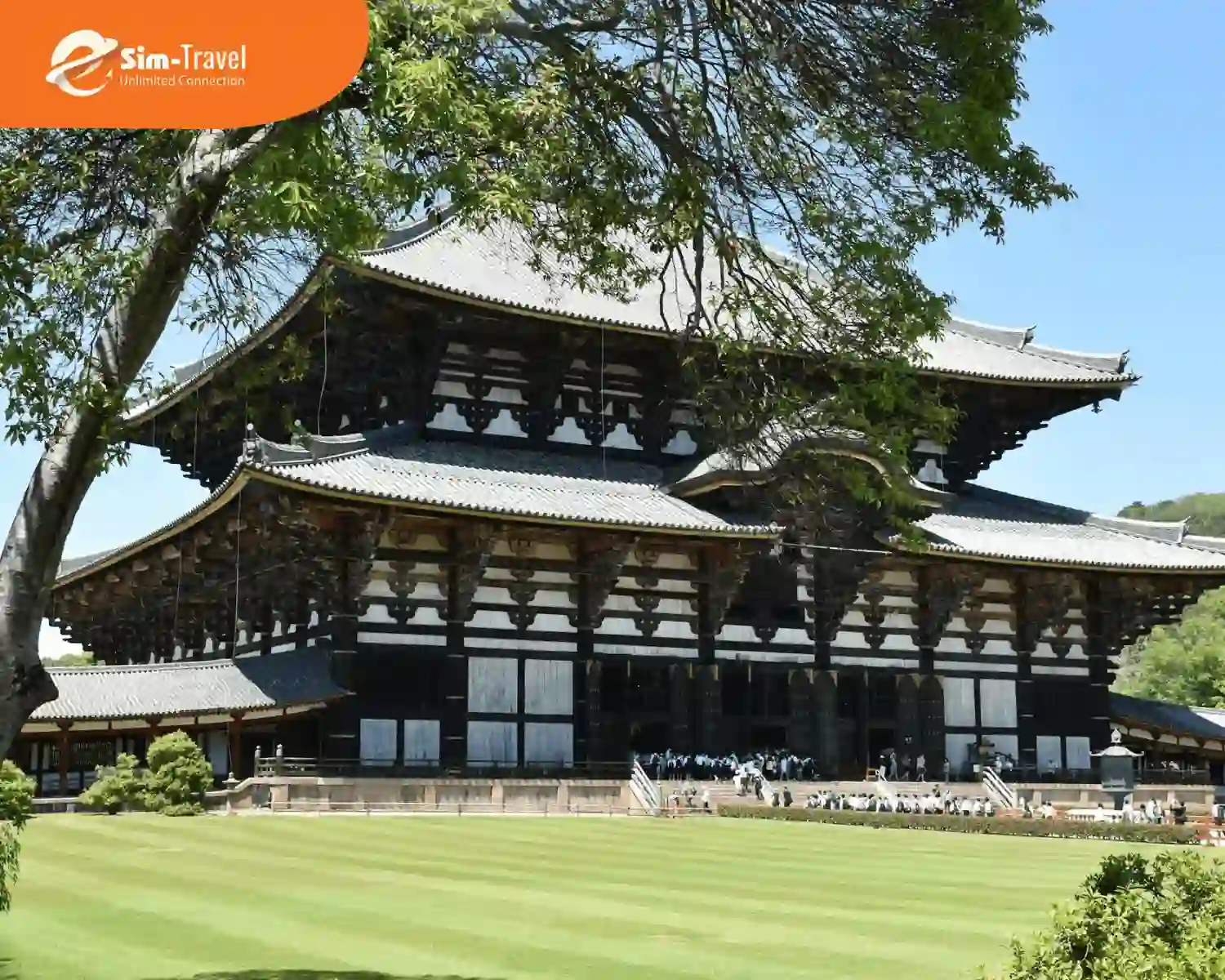 Chùa Todaiji nổi bật với kiến trúc khổng lồ thu hút đông đảo du khách ghé thăm