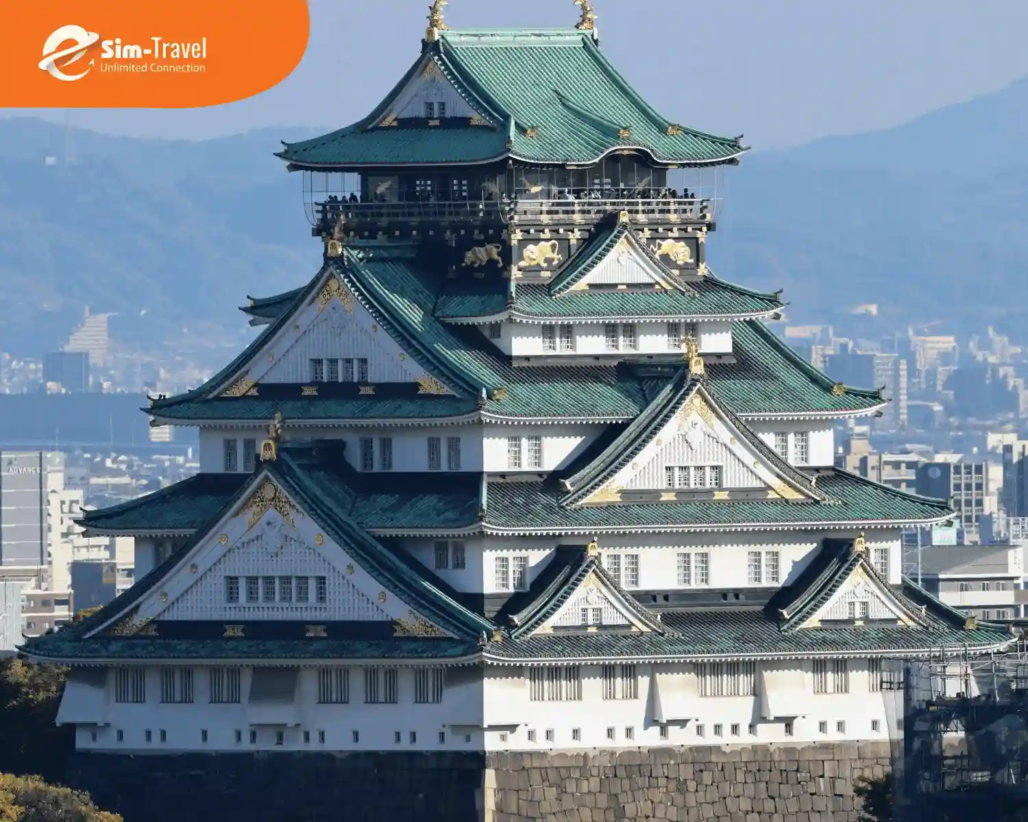 Lâu đài Osaka tráng lệ