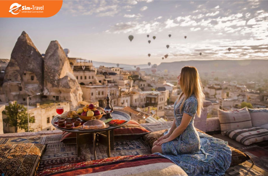 Khinh khí cầu tại thủ đô Ankara, Cappadocia, Thổ Nhĩ Kỳ