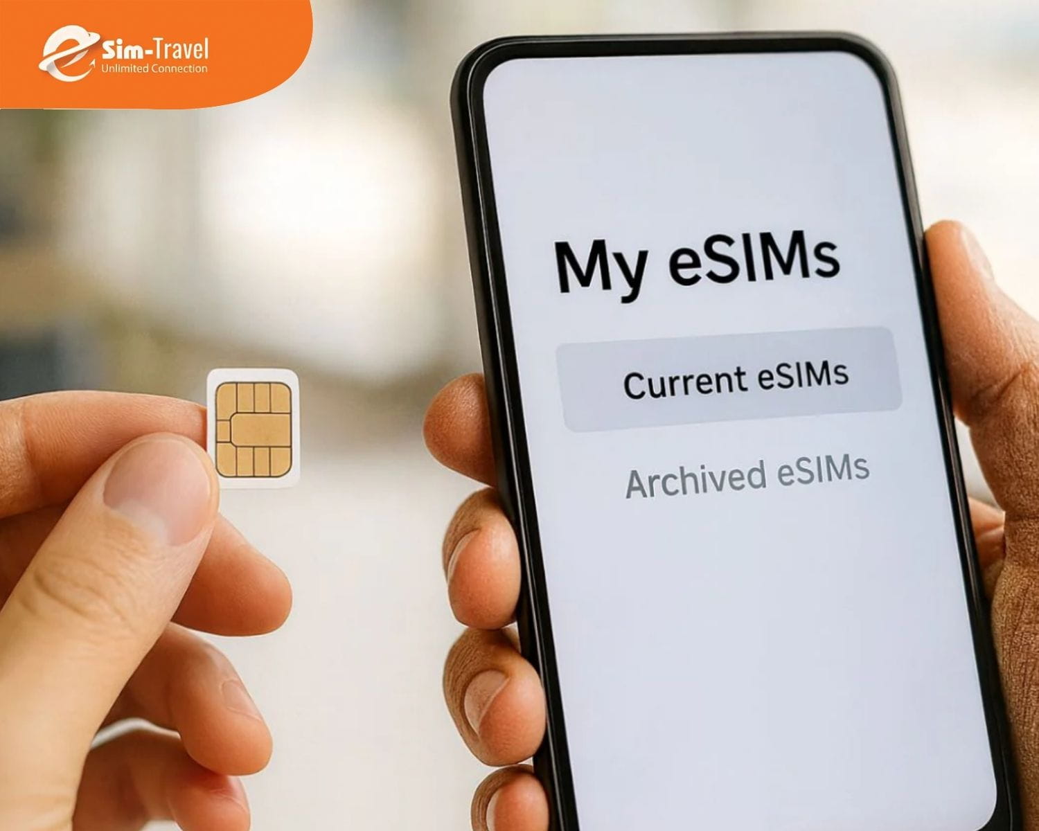 So sánh eSIM và SIM vật lý: eSIM linh hoạt hơn trong việc thay đổi gói cước di động.