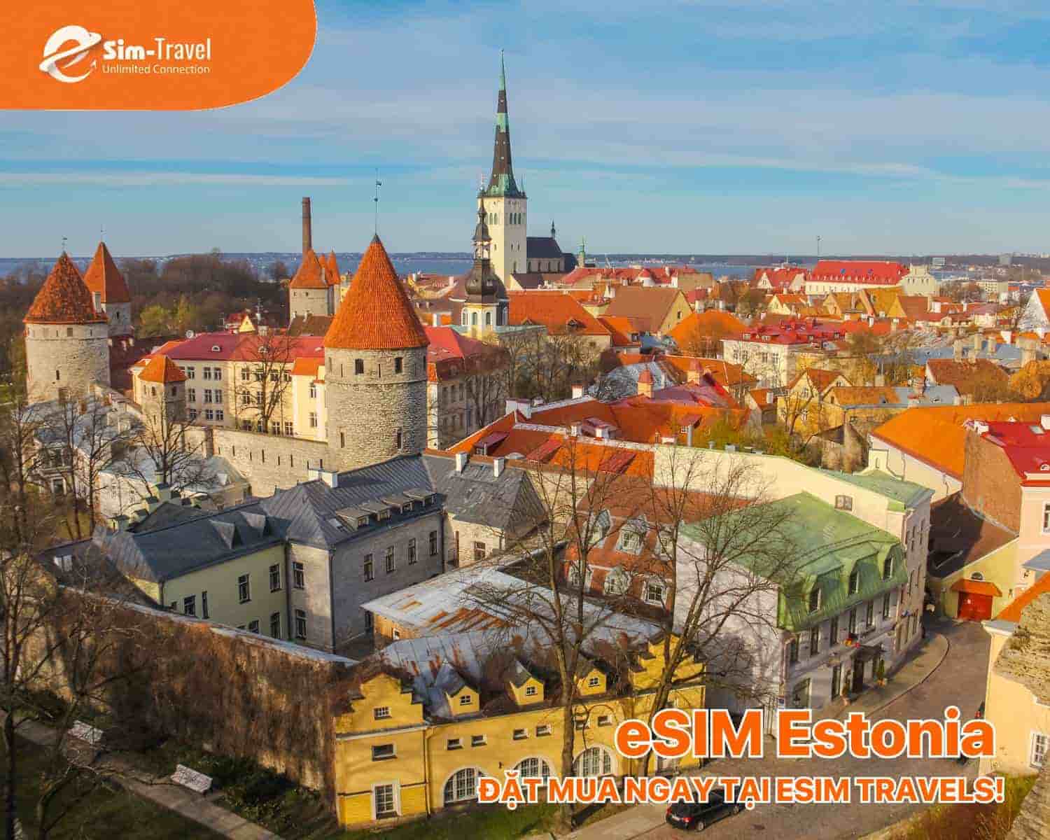 Đăng ký Estonia eSIM từ ESIM TRAVELS để chuyến đi số suôn sẻ và linh hoạt.
