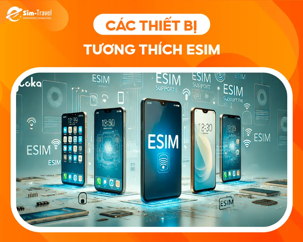 Một số thiết bị tương thích với eSIM