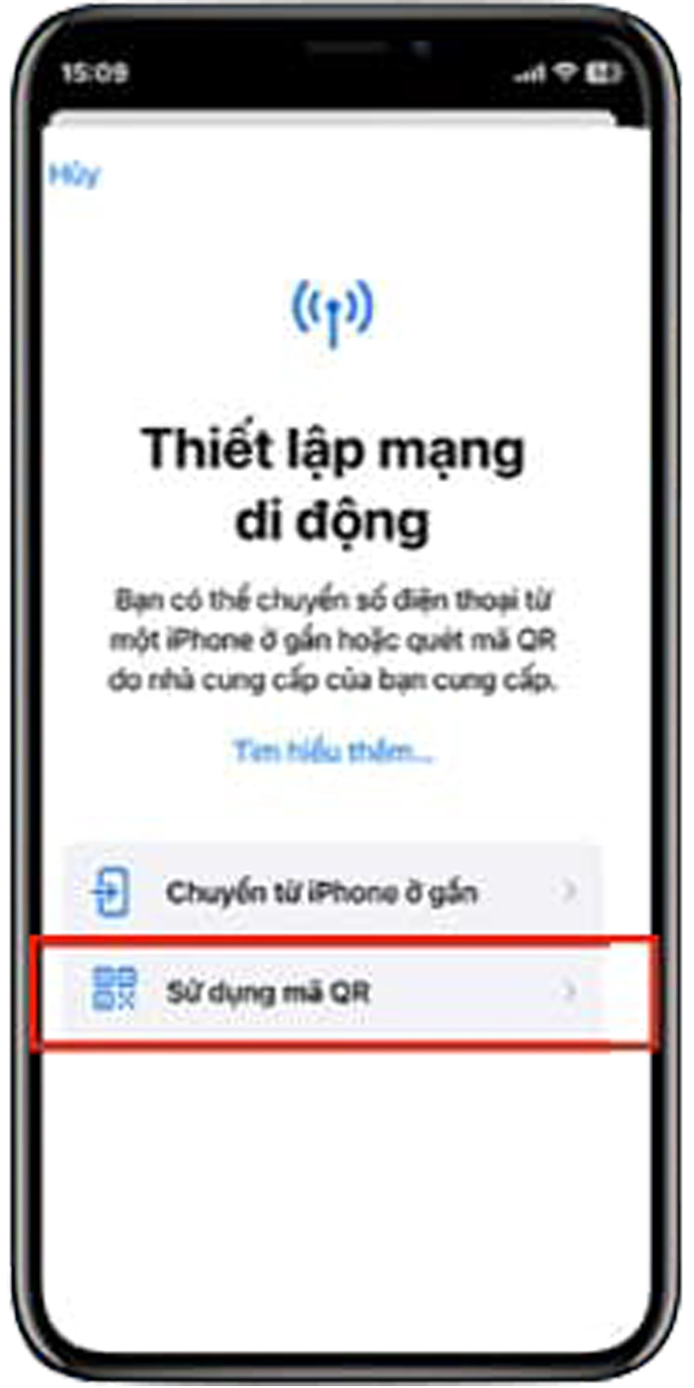Bước 3 - Sử dụng mã QR 