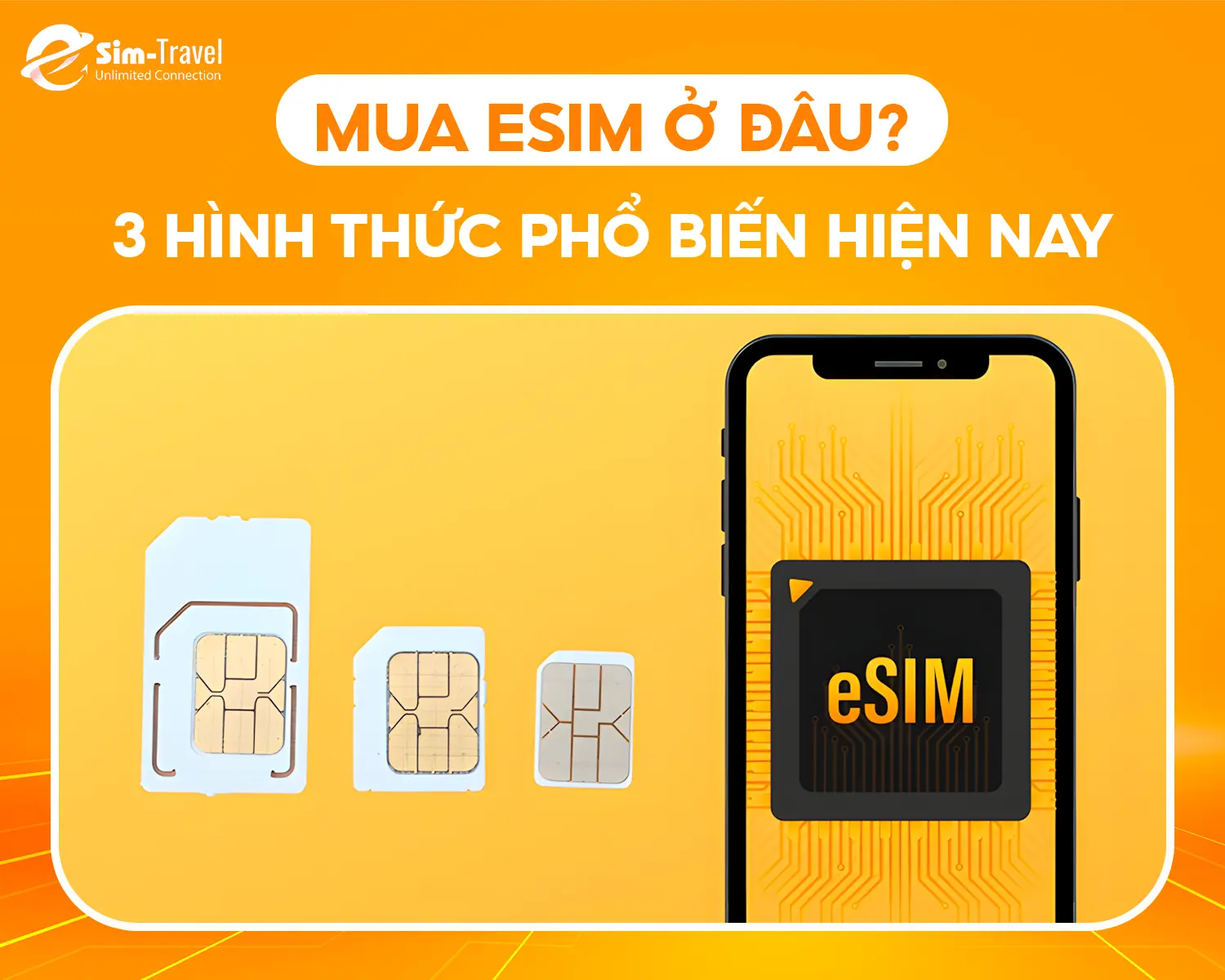 3 hình thức mua esim phổ biến